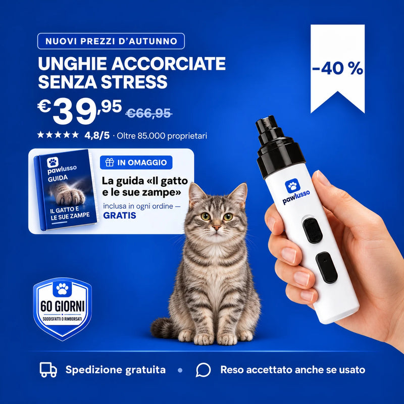 Lima Silenziosa Pro per le unghie del gatto, 39,95 euro