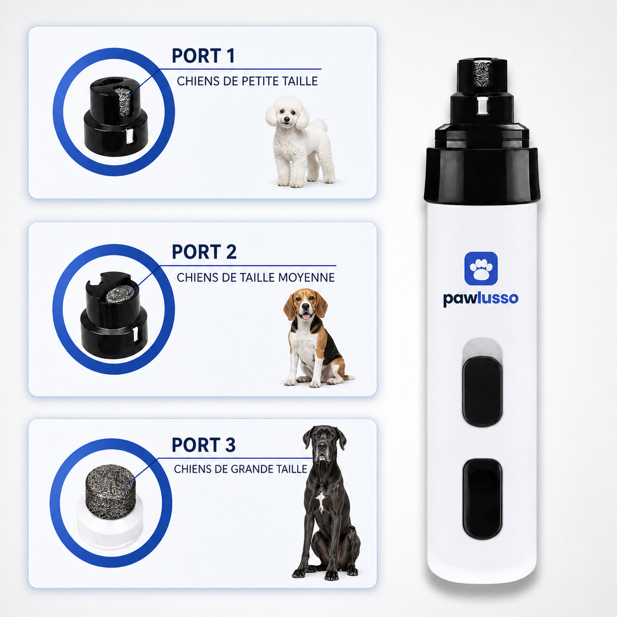 Silence Pro — lime à griffes silencieuse pour chiens et chats
