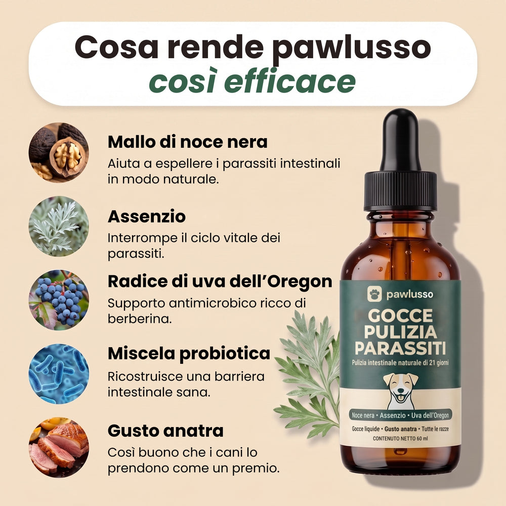 pawlusso™ - Gocce per la pulizia dai parassiti