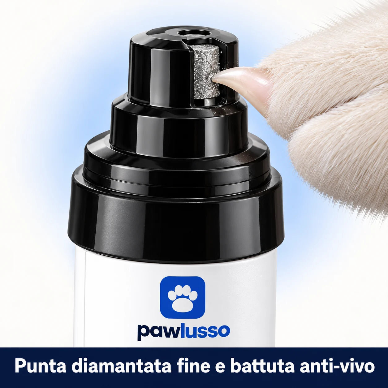 Punta diamantata fine per l&rsquo;unghia sottile del gatto