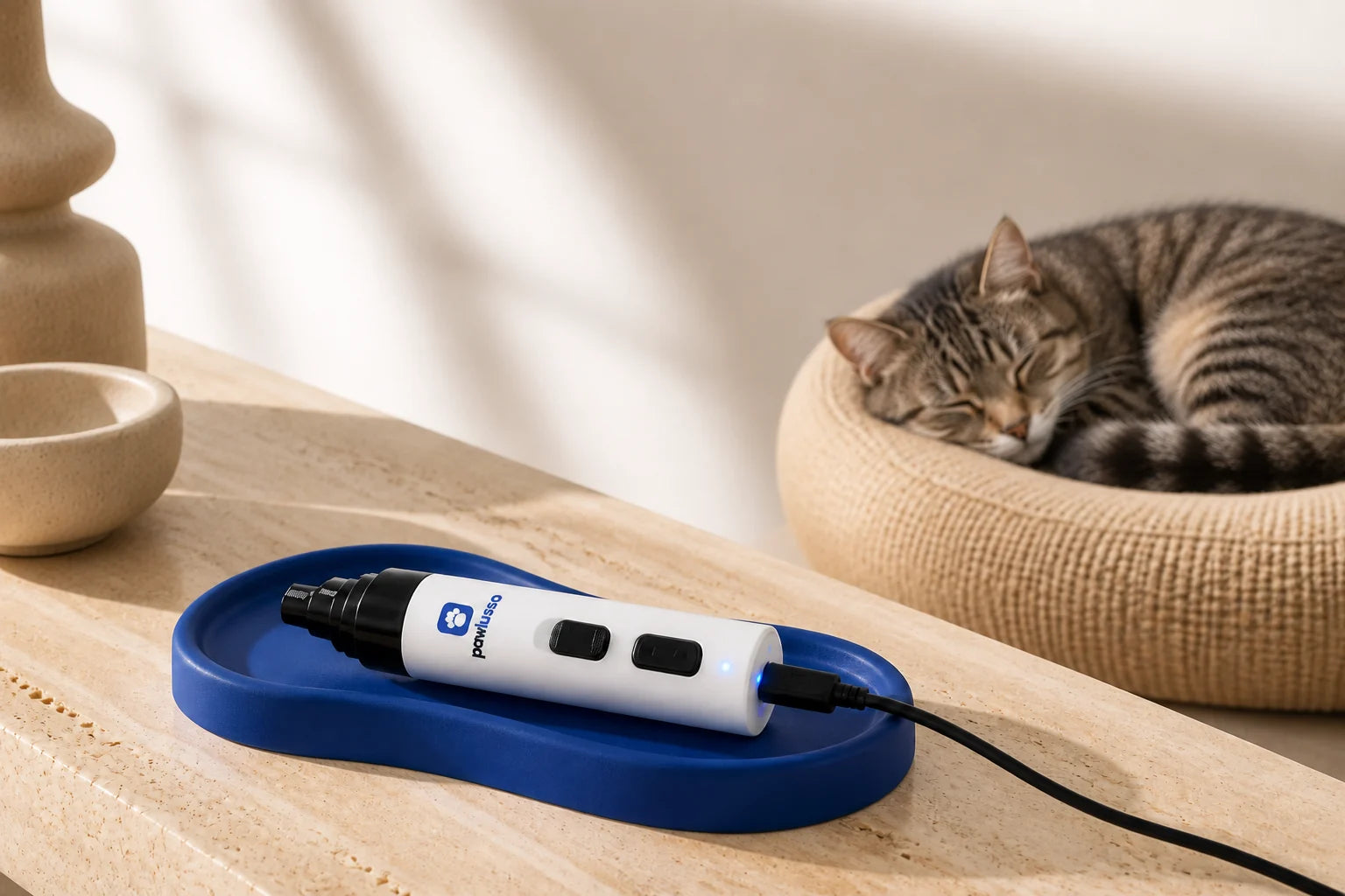 Lima Silenziosa Pro in ricarica via USB